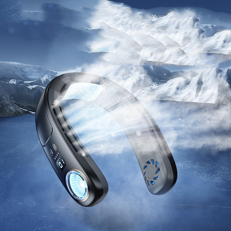 AeroChill™ Portable Semiconductor Neck Fan | Instant Wearable Air Conditioner