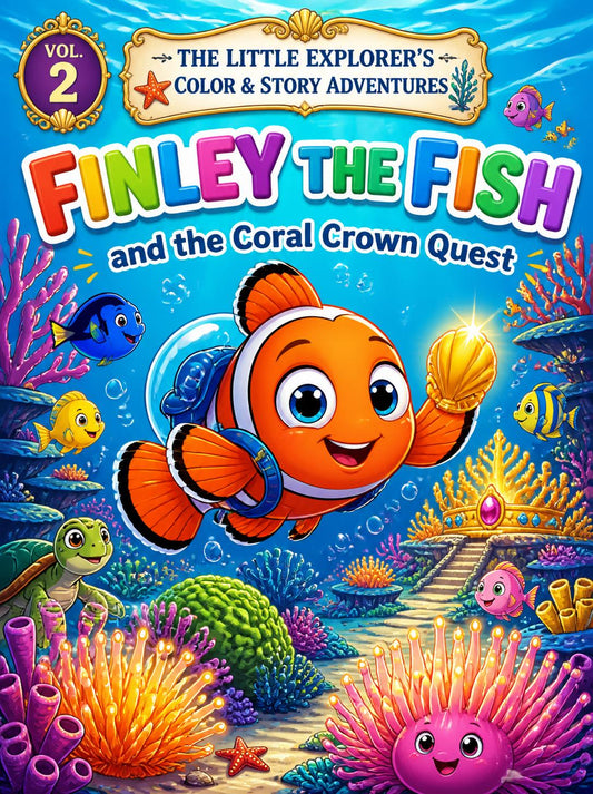 Finley the Fish and the Coral Crown Quest - The Little Explorer’s Color & Story Adventures