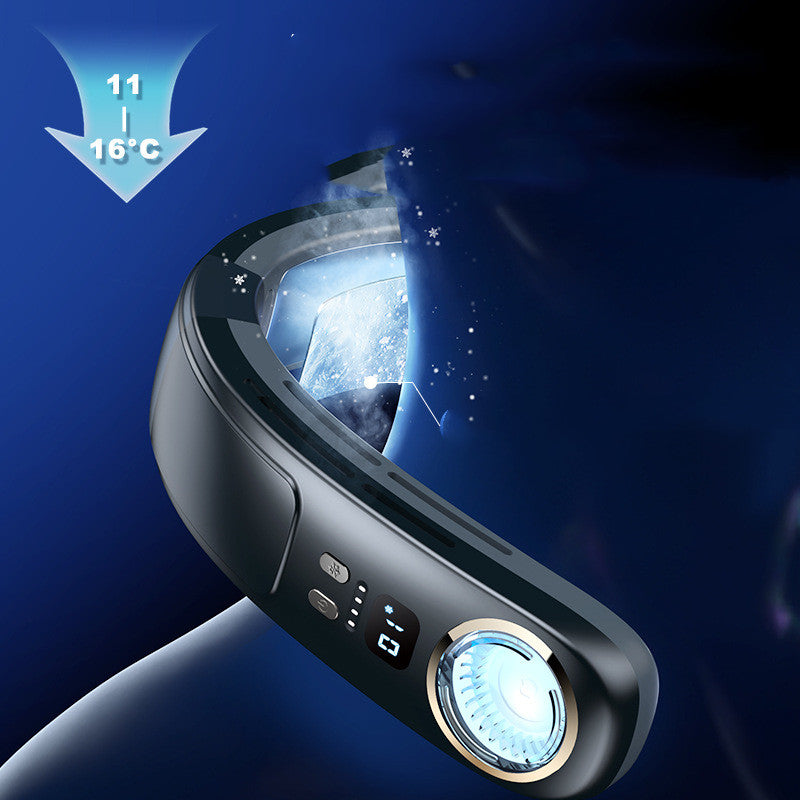 AeroChill™ Portable Semiconductor Neck Fan | Instant Wearable Air Conditioner