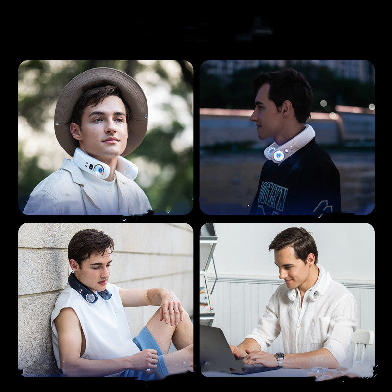 AeroChill™ Portable Semiconductor Neck Fan | Instant Wearable Air Conditioner